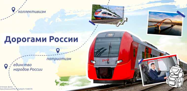 ВНЕУРОЧНОЕ ЗАНЯТИЕ для обучающихся 1-11 классов по теме «ДОРОГАМИ РОССИИ».